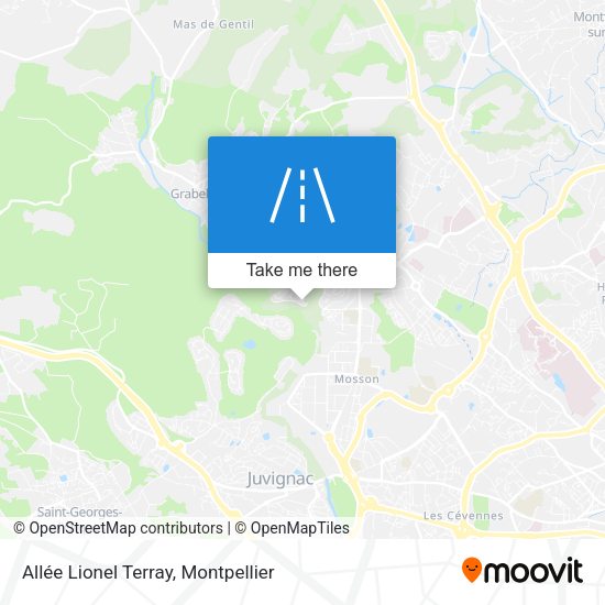 Allée Lionel Terray map