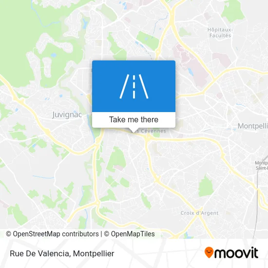 Rue De Valencia map