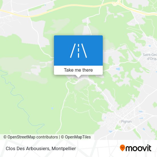 Clos Des Arbousiers map