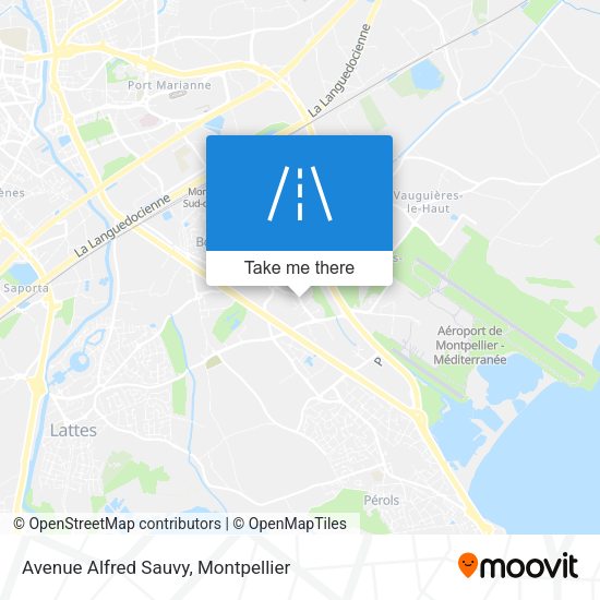 Avenue Alfred Sauvy map