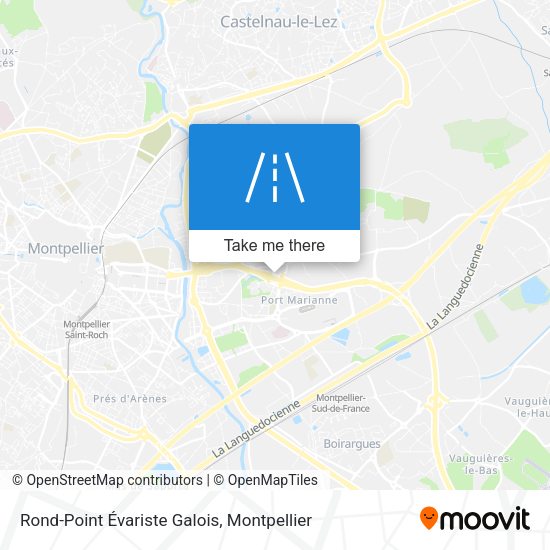 Rond-Point Évariste Galois map