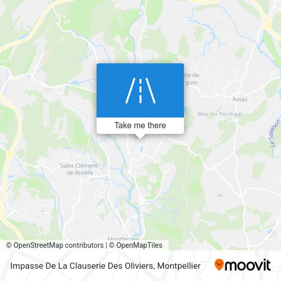 Impasse De La Clauserie Des Oliviers map