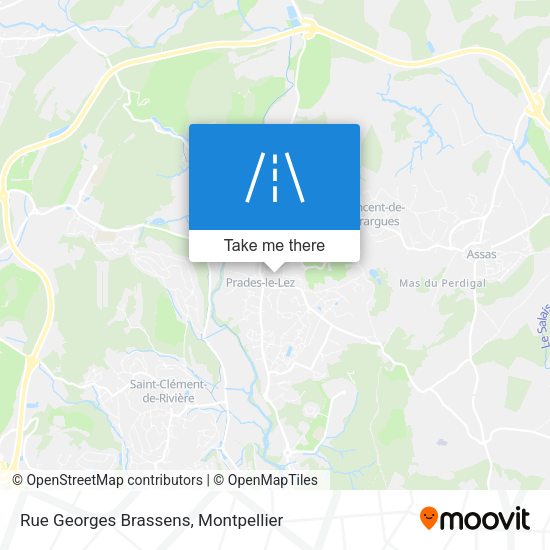 Rue Georges Brassens map