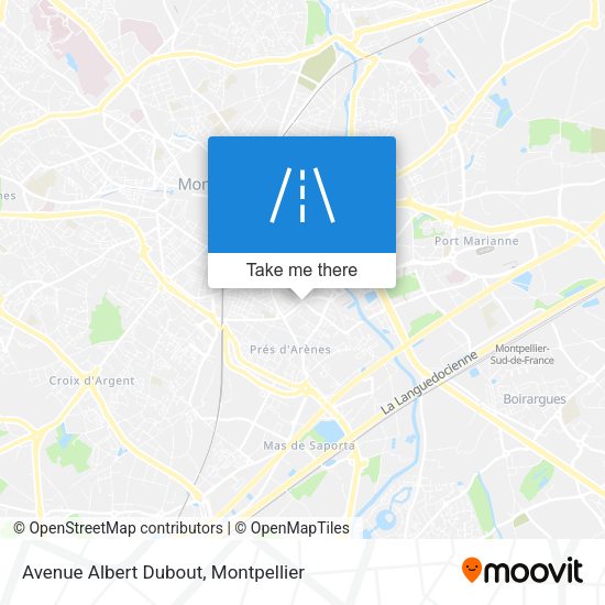 Avenue Albert Dubout map