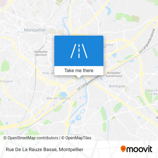 Rue De La Rauze Basse map