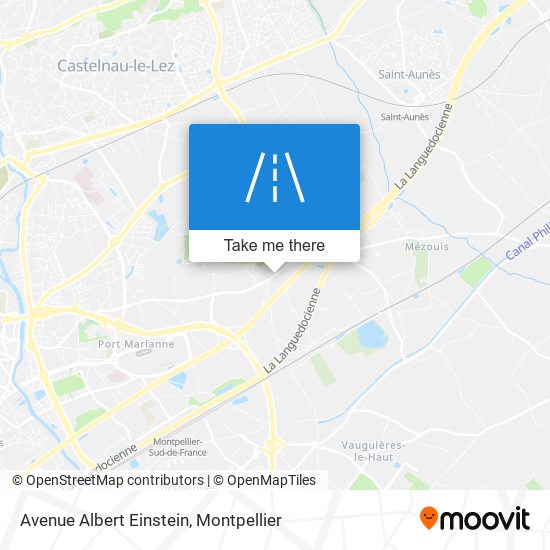 Mapa Avenue Albert Einstein