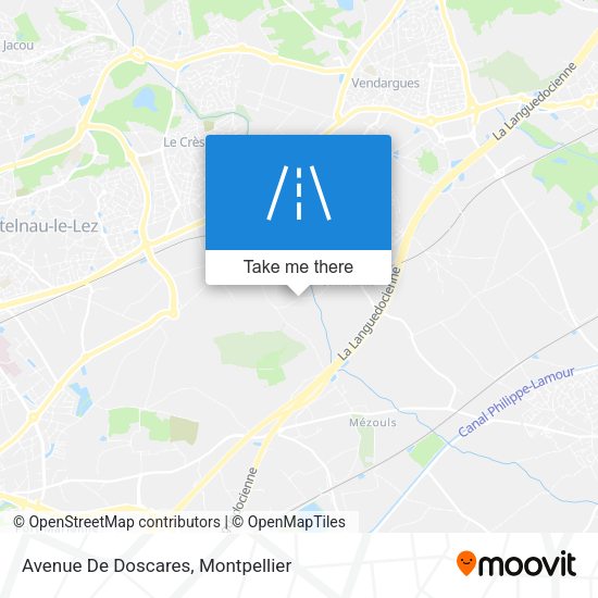 Avenue De Doscares map
