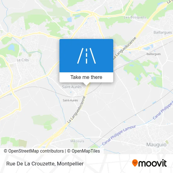 Rue De La Crouzette map