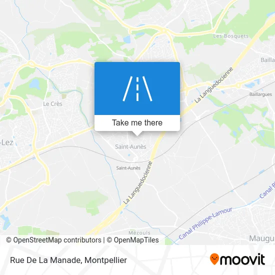 Rue De La Manade map