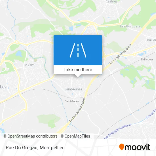 Rue Du Grégau map