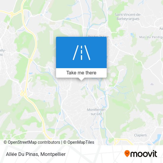Allée Du Pinas map