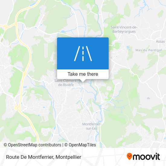 Route De Montferrier map