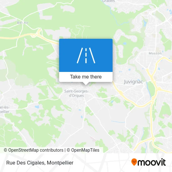 Rue Des Cigales map