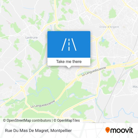 Rue Du Mas De Magret map