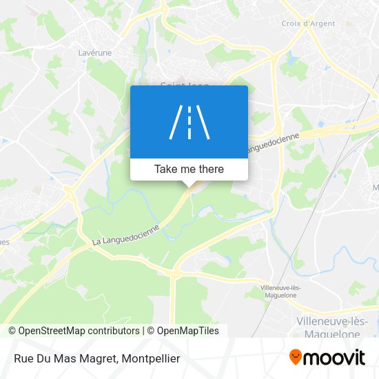 Rue Du Mas Magret map