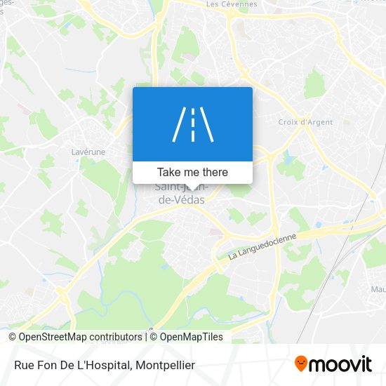 Rue Fon De L'Hospital map
