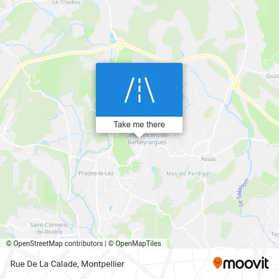 Rue De La Calade map