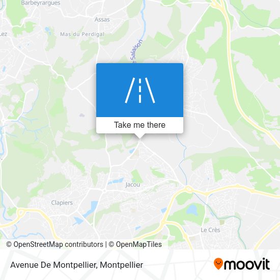 Avenue De Montpellier map