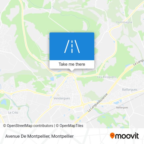 Avenue De Montpellier map