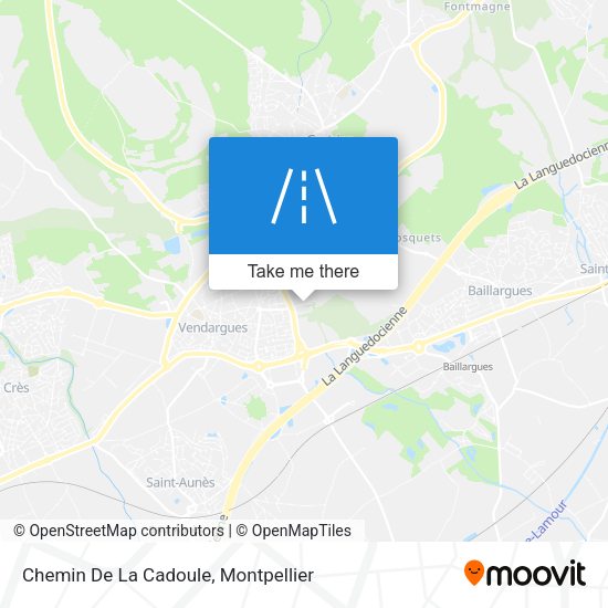 Chemin De La Cadoule map
