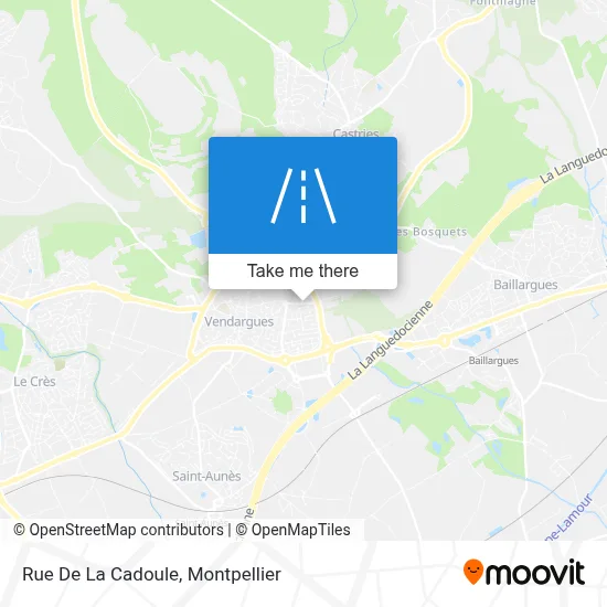 Rue De La Cadoule map