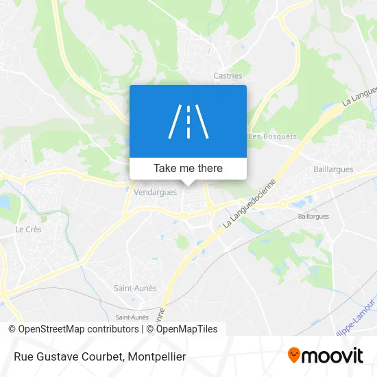 Rue Gustave Courbet map