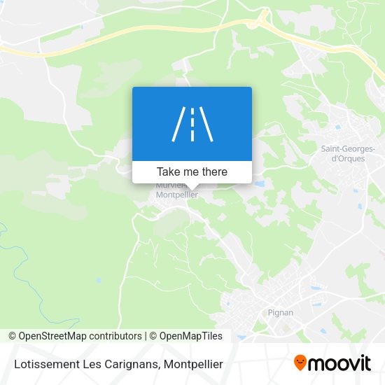 Lotissement Les Carignans map