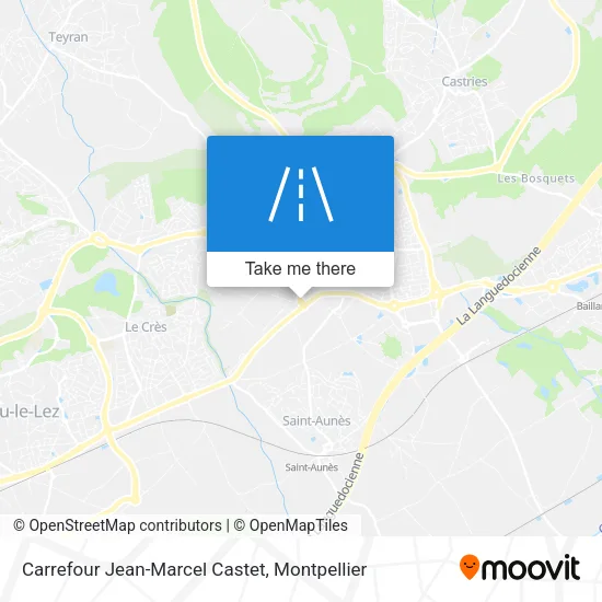 Carrefour Jean-Marcel Castet map