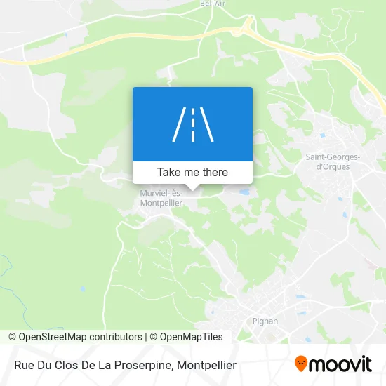 Rue Du Clos De La Proserpine map