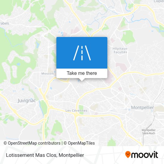 Lotissement Mas Clos map