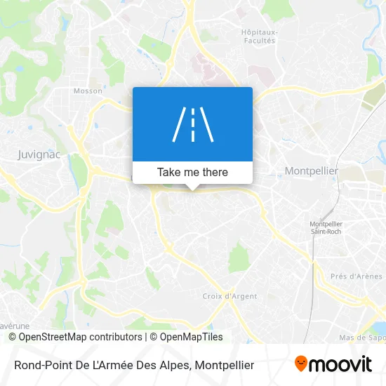 Rond-Point De L'Armée Des Alpes map