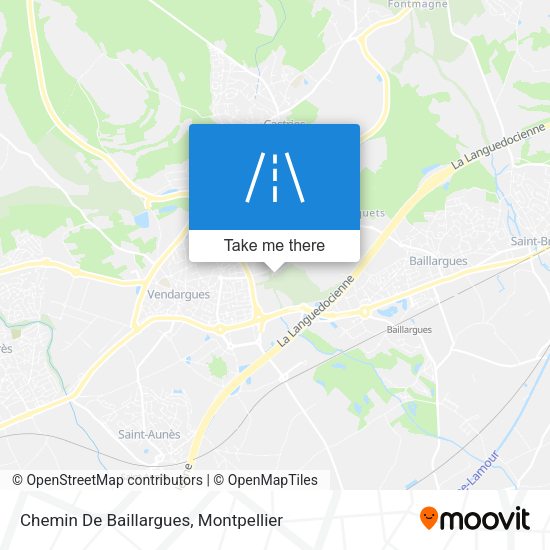 Chemin De Baillargues map
