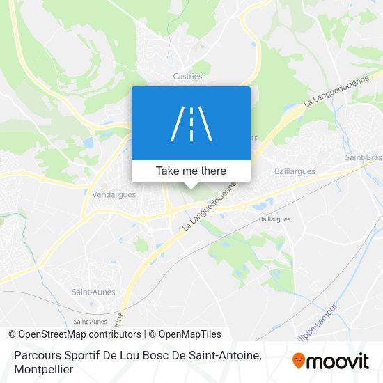 Parcours Sportif De Lou Bosc De Saint-Antoine map