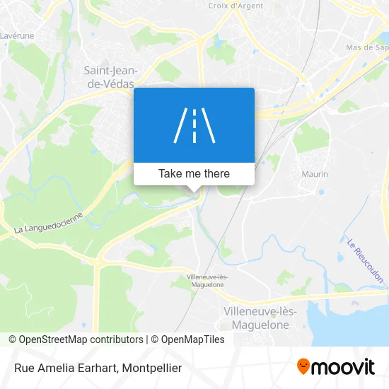 Rue Amelia Earhart map