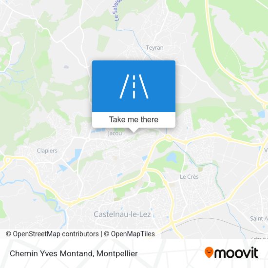 Chemin Yves Montand map