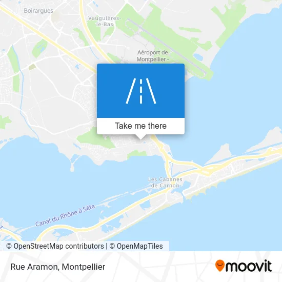 Rue Aramon map