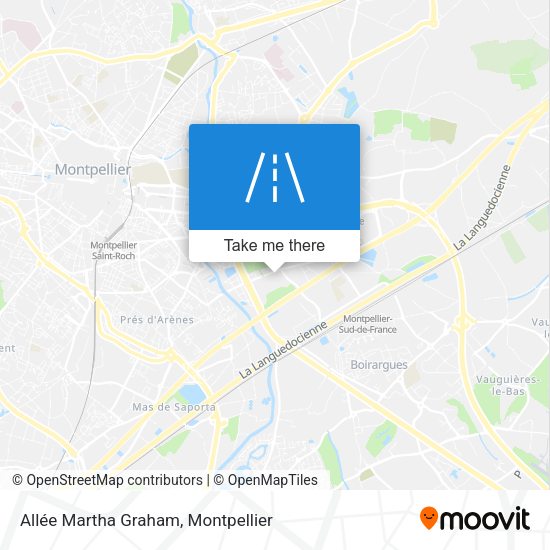 Allée Martha Graham map