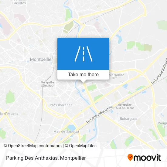 Parking Des Anthaxias map