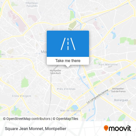 Mapa Square Jean Monnet