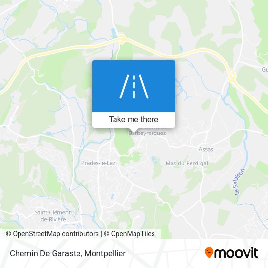 Chemin De Garaste map