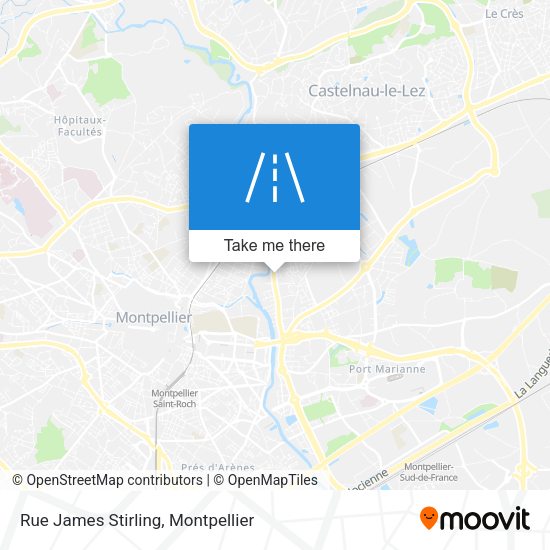 Rue James Stirling map
