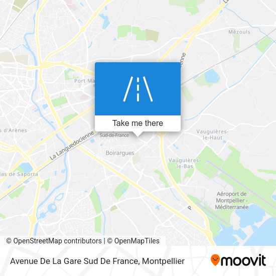 Avenue De La Gare Sud De France map