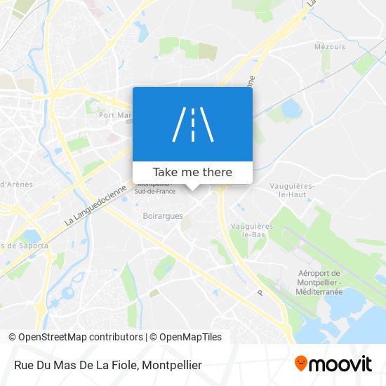 Mapa Rue Du Mas De La Fiole