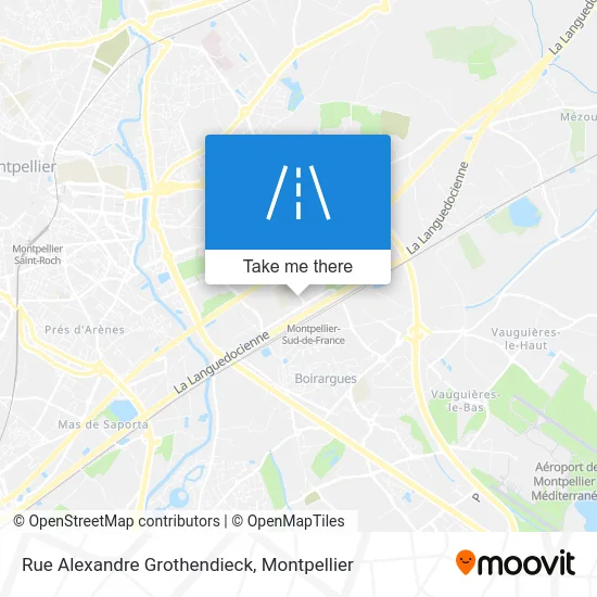 Rue Alexandre Grothendieck map
