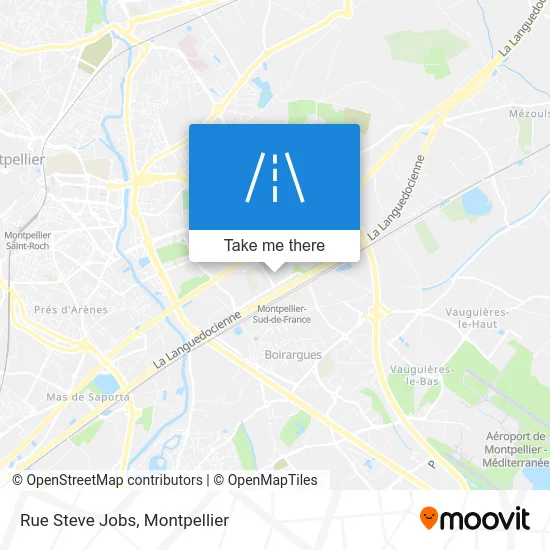 Rue Steve Jobs map