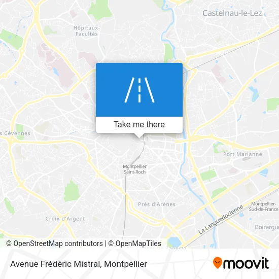 Avenue Frédéric Mistral map