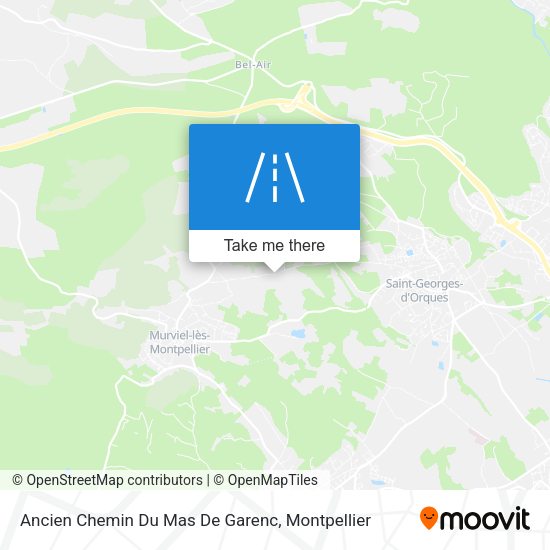 Ancien Chemin Du Mas De Garenc map