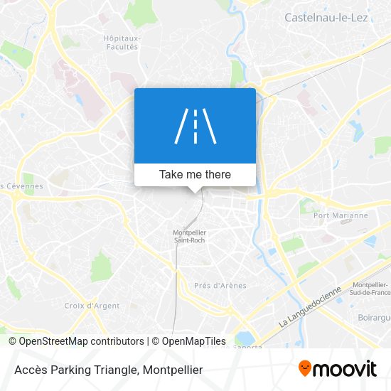 Accès Parking Triangle map
