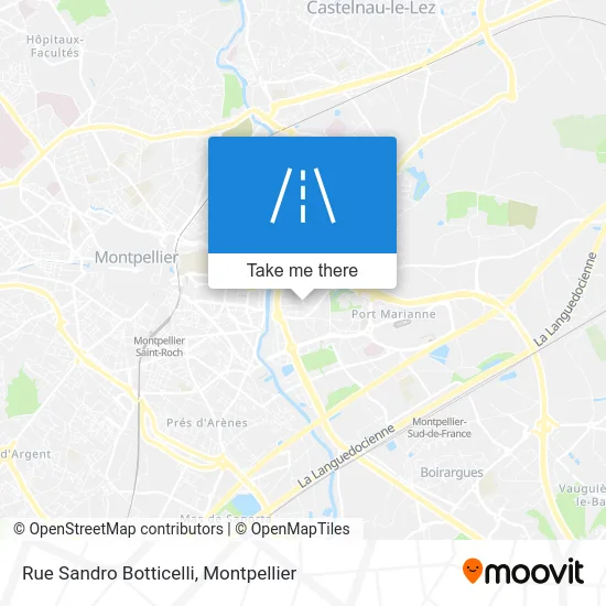 Rue Sandro Botticelli map