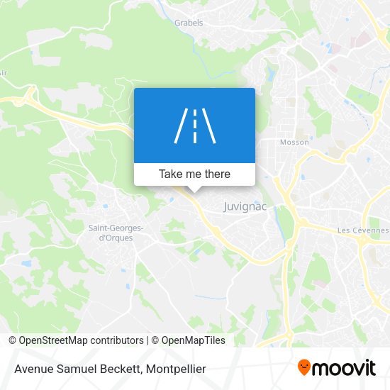Avenue Samuel Beckett map